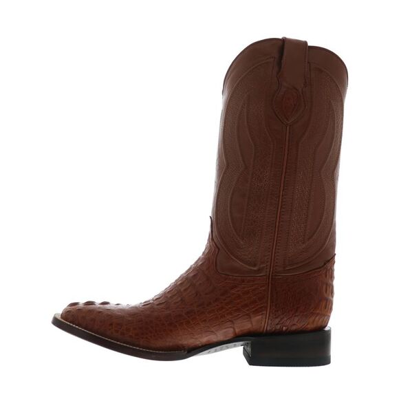 Ferrini Mens Caiman Crocodile S-Toe Brown Boots (NWT) - Picture 5 of 7